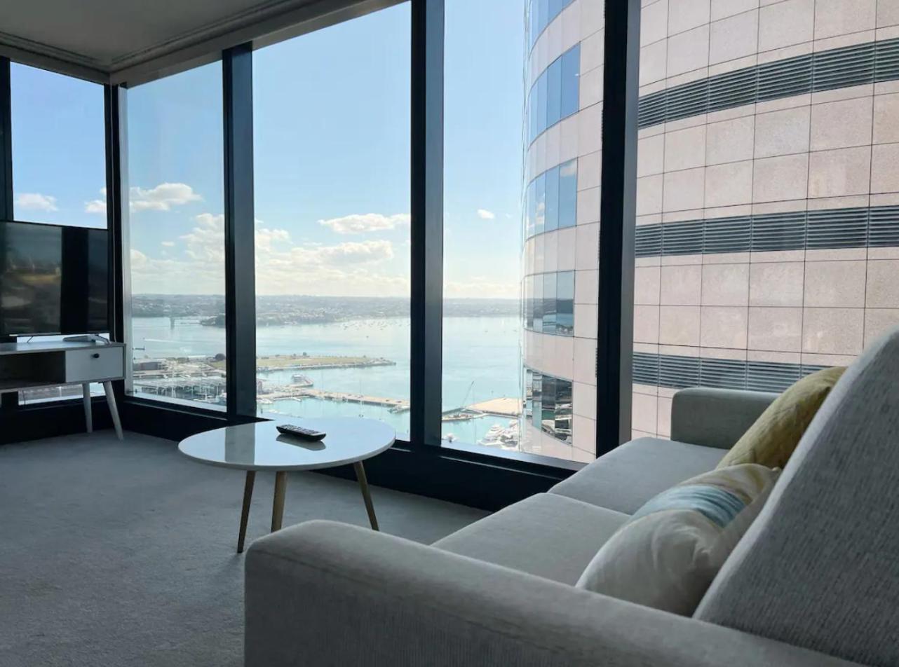Top Floor Harbour View And Skytower View Apartment In Cbd أوكلاند المظهر الخارجي الصورة